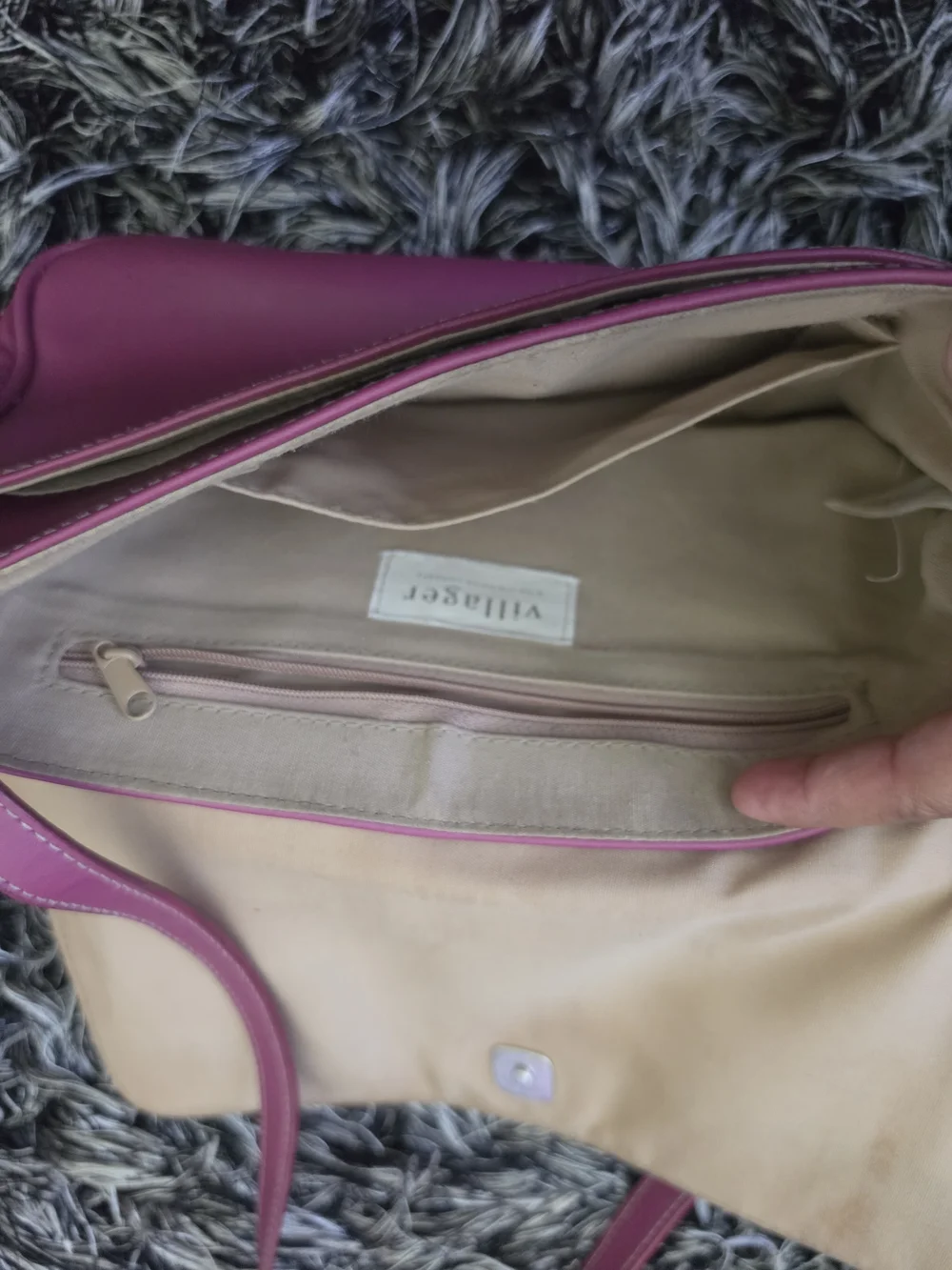 villager Magenta Convertible Shoulder Bag